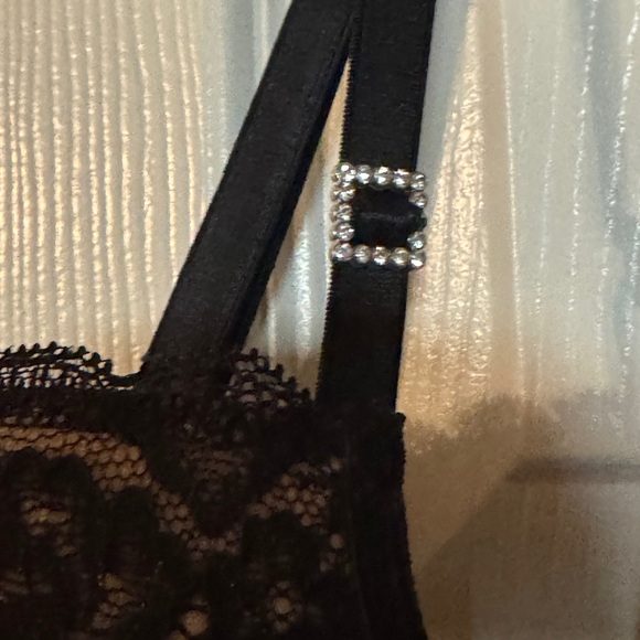 Bustier Set with Thigh-High Nylons and Thong - Secret Desire by Escalante - Picture 7 of 8